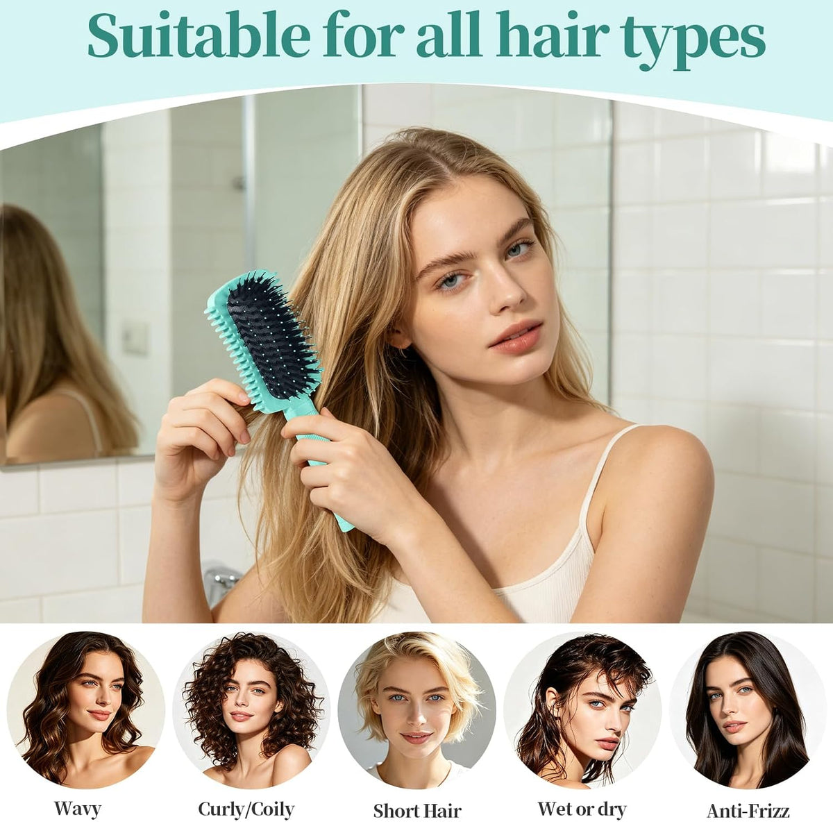 Curly Hair Brush Defining, Volume Curl Defining Brush for Effortlessly Detangling Shaping and Styling Women'S Curls, Waves & Coils, Curly Hair Products, Reduce Frizz