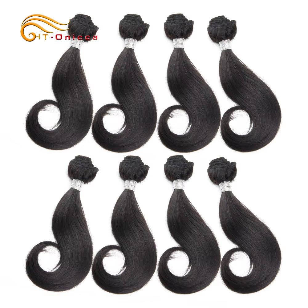 Curly Hair Products 20G/Pc Brazilian Remy Human Hair 8 Bundles Short Hair Extension Ombre Hair Bundles Drop Shipping