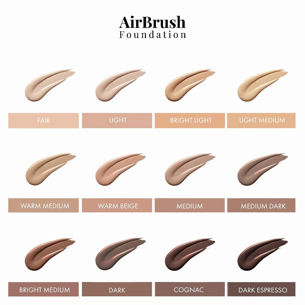 Jerome Alexander Airbrush Foundation Light Full Coverage Makeup Spray 1.8Oz