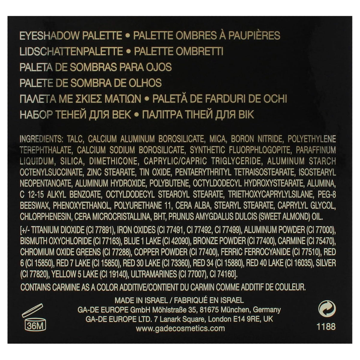 Velveteen Eyeshadow Palette, 51 - Eyeshadow Collection with Light to Deep Shades - for Matte, Metallic, Silky and Shimmery Finishes - 0.286 Oz
