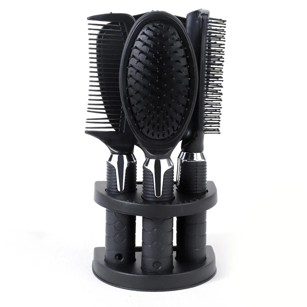 4Pcs Hair Styling Set with Mirror Set Compact Beauty Accessories Styling Tools Brush Curls Straightening Hair Combs Makeup Tools