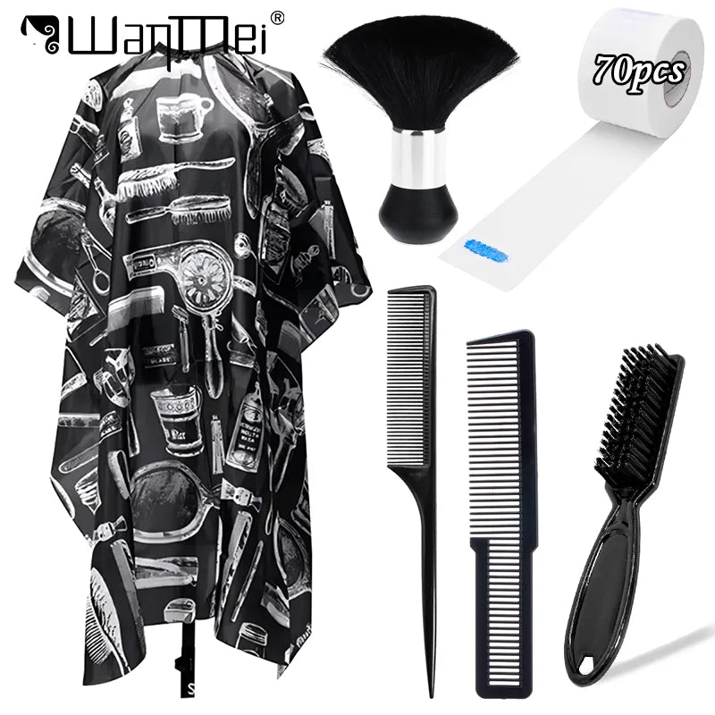 Professional Hair Salon Tools Haircut Combs Barber Apron Neck Protecter Strip Duster Hair Beauty Accessories Salon