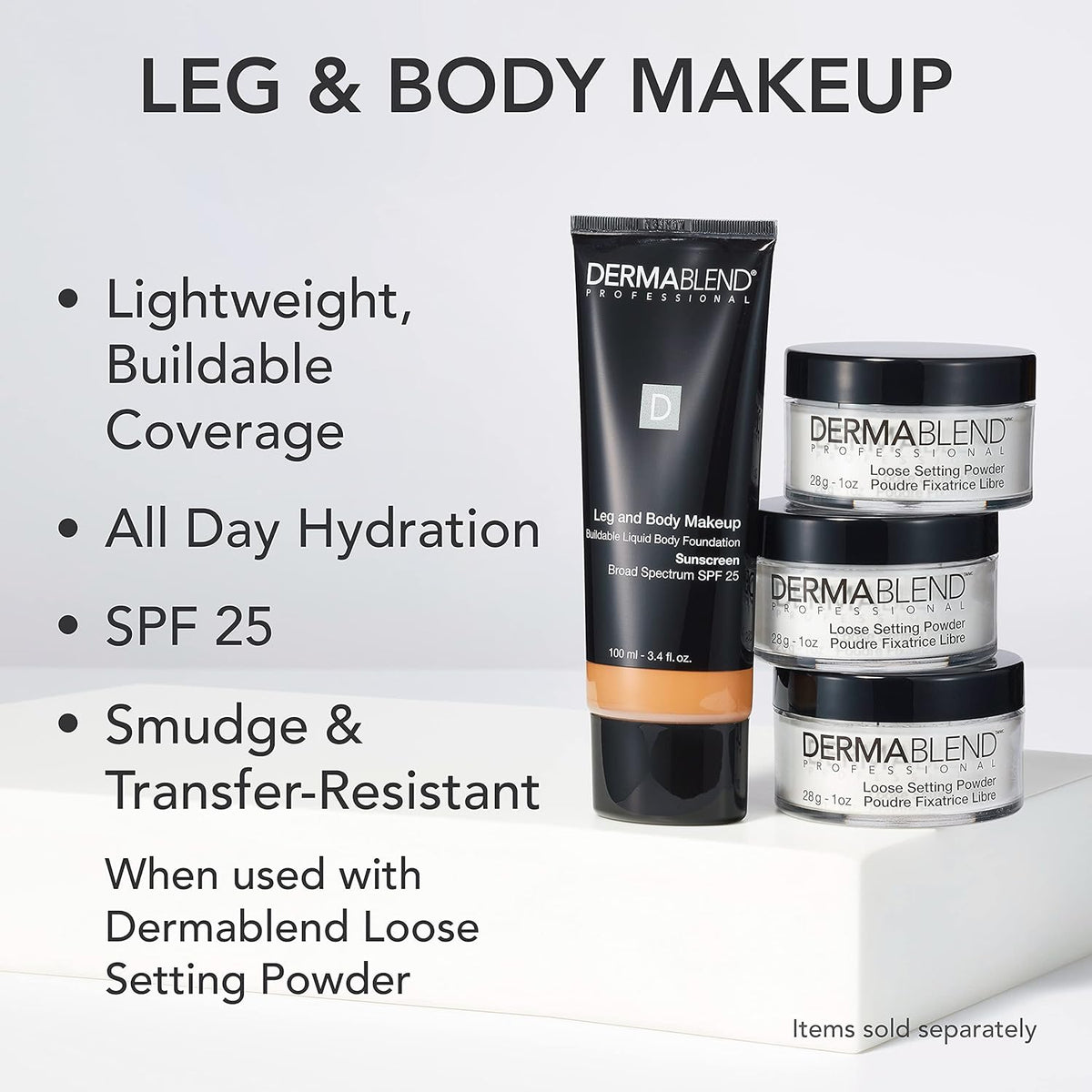 Dermablend Leg & Body Makeup Foundation SPF 25, 20N, 3.4 Fl Oz