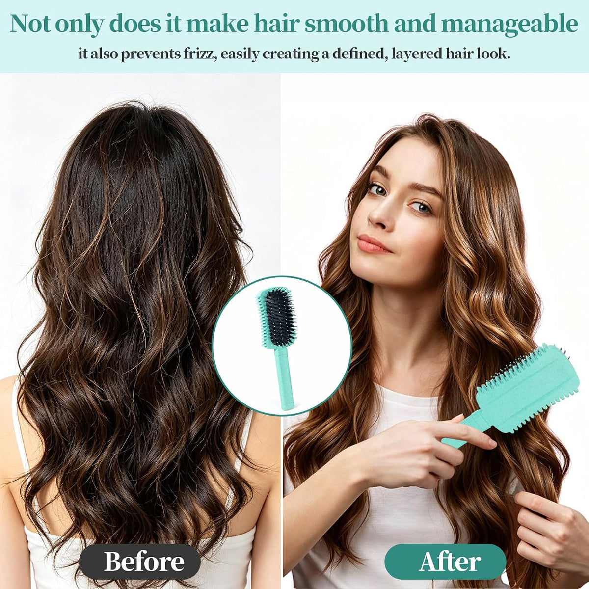 Curly Hair Brush Defining, Volume Curl Defining Brush for Effortlessly Detangling Shaping and Styling Women'S Curls, Waves & Coils, Curly Hair Products, Reduce Frizz