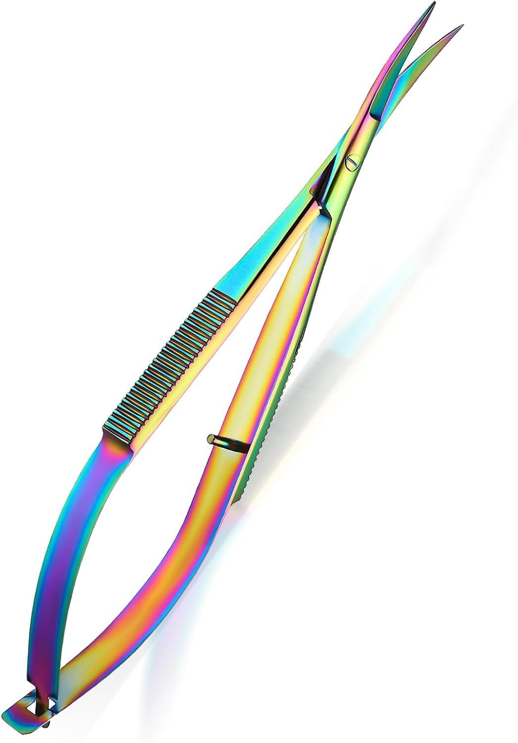 4.7 Inch Curved Eyebrow Embroidery Sewing Scissors,Multicolor