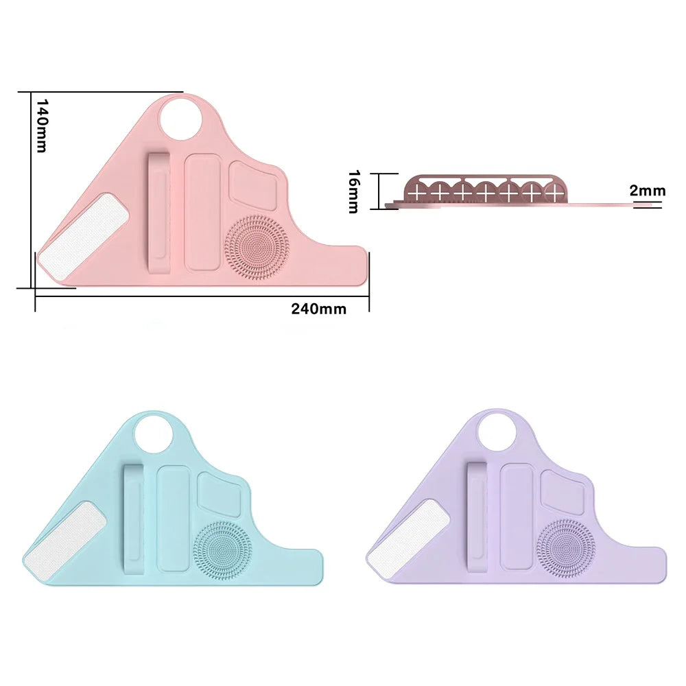 New Multi Function Silicone Makeup Clean Tools Holder Storage Glove Holes Beauty Accessories Practical Makeup Assistant Hot Sale