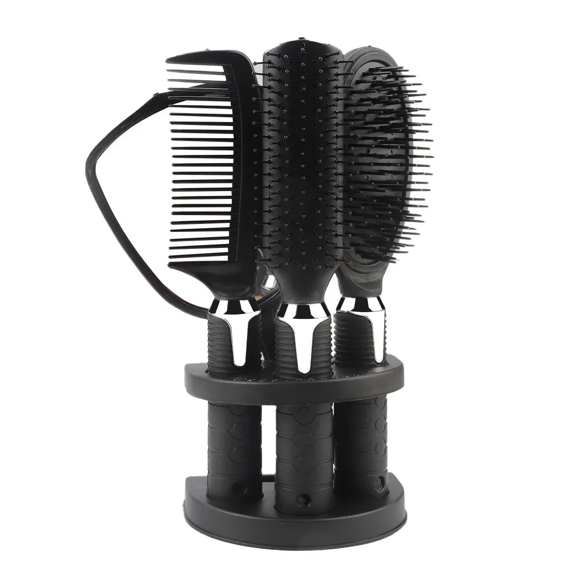 4Pcs Hair Styling Set with Mirror Set Compact Beauty Accessories Styling Tools Brush Curls Straightening Hair Combs Makeup Tools