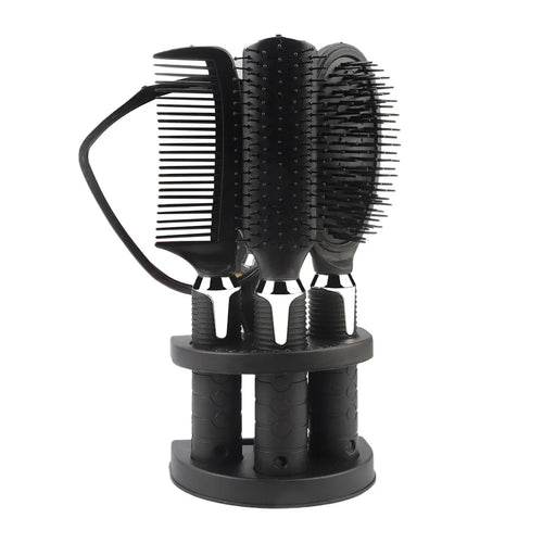 4Pcs Hair Styling Set with Mirror Set Compact Beauty Accessories Styling Tools Brush Curls Straightening Hair Combs Makeup Tools