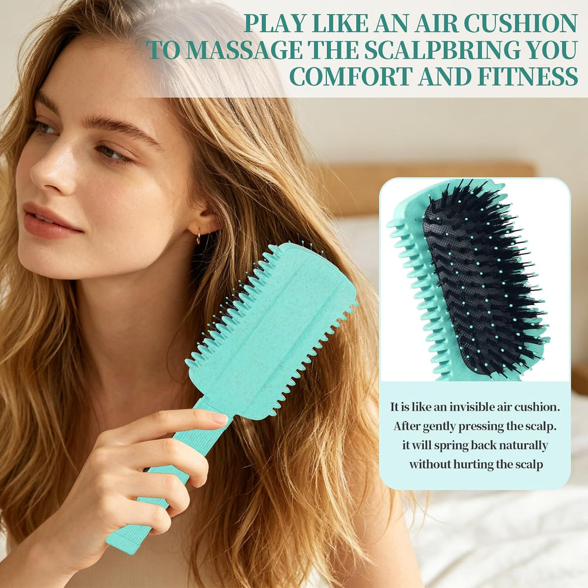 Curly Hair Brush Defining, Volume Curl Defining Brush for Effortlessly Detangling Shaping and Styling Women'S Curls, Waves & Coils, Curly Hair Products, Reduce Frizz