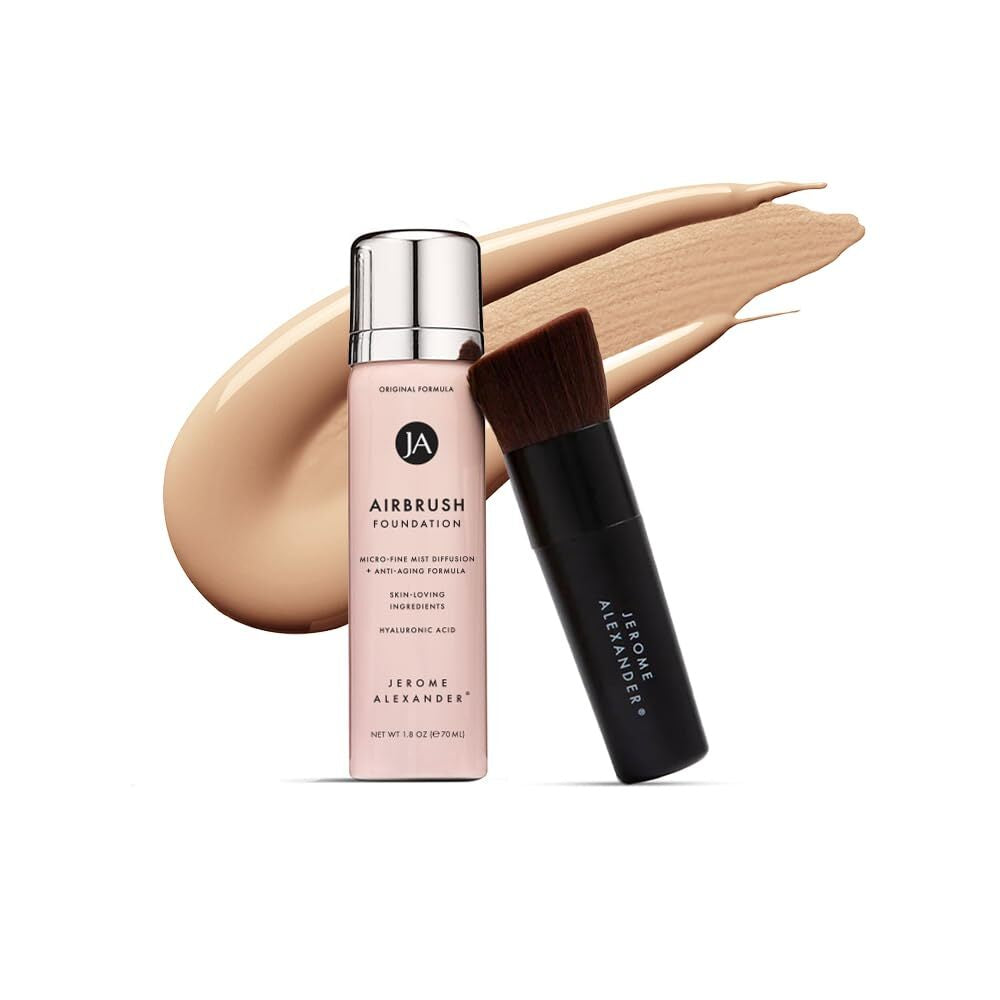Jerome Alexander Airbrush Foundation Light Full Coverage Makeup Spray 1.8Oz