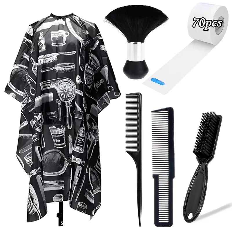 Professional Hair Salon Tools Haircut Combs Barber Apron Neck Protecter Strip Duster Hair Beauty Accessories Salon