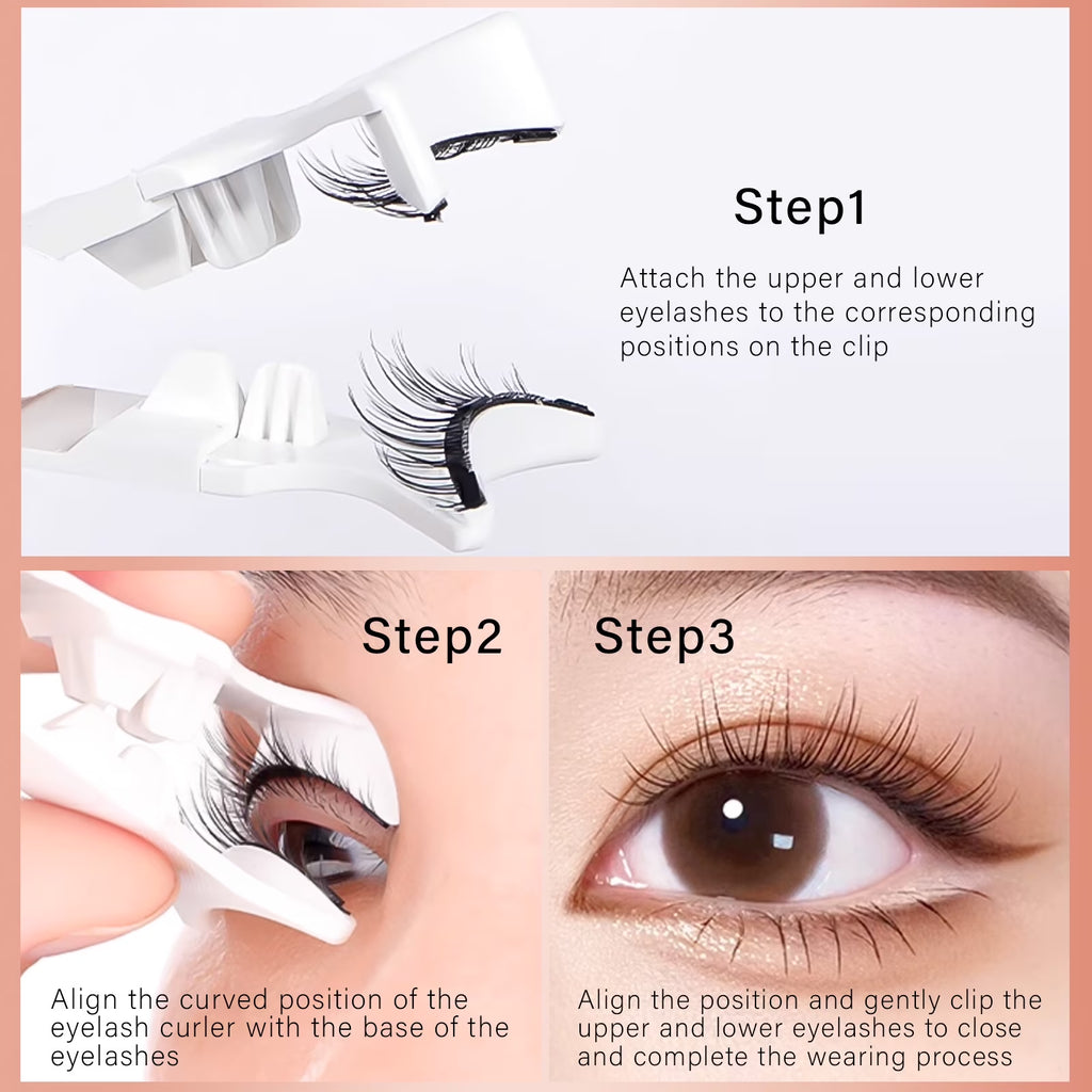 Magnetic Eyelashes, Magnetic Eyelashes with Applicator, Waterproof and Long Lasting Fake Eyelashes