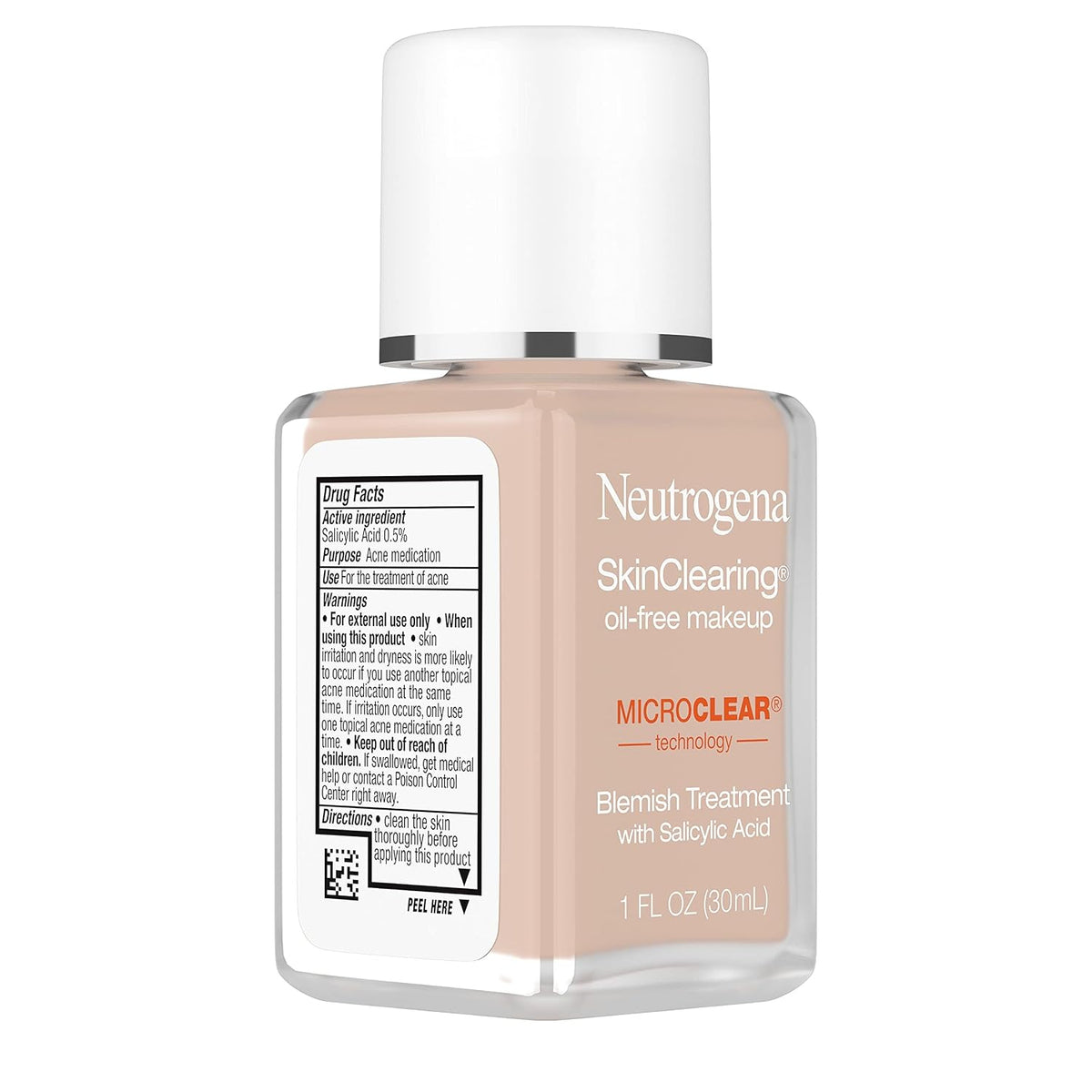 Skinclearing Liquid Foundation, 20 Natural Ivory, 1 Fl Oz